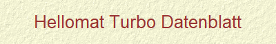 Hellomat Turbo Datenblatt